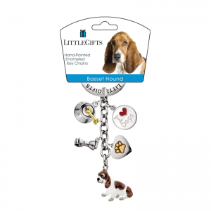 LITTLE GIFTS PORTACHIAVI BASSET HOUND